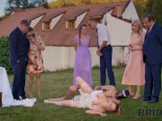 BRIDE4K. Blonde bride with natural tits enjoyed a good fuck. Hot sex with Andrea & Falco White 12/16