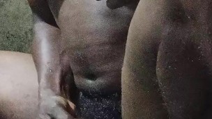 Beautiful jerking off moment, spill damn fucking cum on the bathroom floor