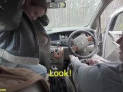 couple fucks on the roadside in the car 2/16