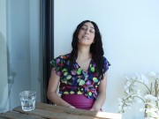 Ersties - Dark Hair Violet Touches Her Body Softly Before Grabbing a Toy 15/16