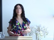 Ersties - Dark Hair Violet Touches Her Body Softly Before Grabbing a Toy 8/16