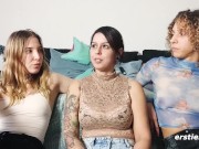 Ersties - Hemmungsloser Lesbischer Dreier mit drei hübschen Mädels 12/16