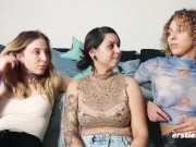 Ersties - Hemmungsloser Lesbischer Dreier mit drei hübschen Mädels 14/16
