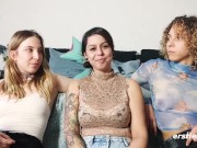 Ersties - Hemmungsloser Lesbischer Dreier mit drei hübschen Mädels 3/16