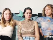 Ersties - Hemmungsloser Lesbischer Dreier mit drei hübschen Mädels 5/16