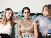 Ersties - Hemmungsloser Lesbischer Dreier mit drei hübschen Mädels 7/16