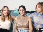 Ersties - Hemmungsloser Lesbischer Dreier mit drei hübschen Mädels 8/16