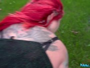 Public Agent - big tits goth girl wife going through divorce lets a stranger cum inside her outside 11/16