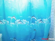 Lil Blondie is Nailed under the Shower 1/16