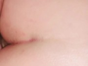 Blonde with juicy pussy gives up her pink ass