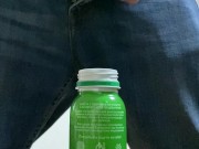 I'm too lazy to go, so I'll pee in a yogurt bottle:) 1/16