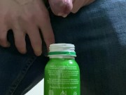 I'm too lazy to go, so I'll pee in a yogurt bottle:) 15/16