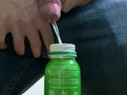 I'm too lazy to go, so I'll pee in a yogurt bottle:) 7/16