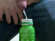 I'm too lazy to go, so I'll pee in a yogurt bottle:) 8/16