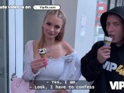 VIP4K. Blonde babe Naomi Love is showing off her natural boobs and cheating on her BF. Hot sex with 2/16