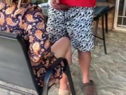 Stepmom mutual masturbation outdoor creampie 4/16