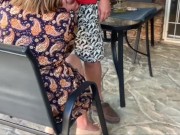 Stepmom mutual masturbation outdoor creampie