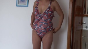 I come back from the beach and find my stepson jerking off, he asks me to masturbate