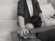 Cheating on my husband on webcam with a stranger. Mature milf with big natural tits. 2/16