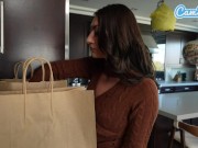 horny house wife gets fucked before dinner 1/16