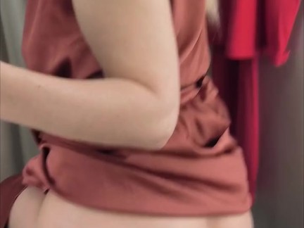 Squirt in a shop sweet ass milf tight pussy