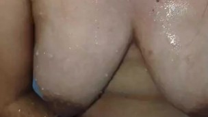 showing my tits in the shower