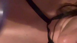 I suck my super yummy dildo and put it in my vagina