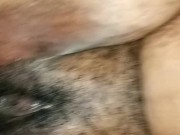 POV Fucking my Step Sisters Hairy Pussy, She made me Creamie Pie so Hard