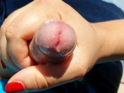 la mia troia di moglie lo ha preso e mi ha fatto fermare sul ciglio della strada per masturbarmi e venire 6/16