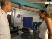 Hot Amateur Sex With Brunette Newbie In The Kitchen - AMATEUR EURO 2/16