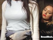 Sexy Lesbian Mistress Can't Wait To Put Strap On Deep In Wet Pussy 7/16