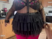 Your girlfriend try on sheer clothing 12/16