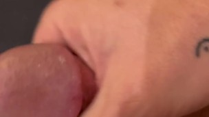 Using my cum as lube and fucking my sex toy