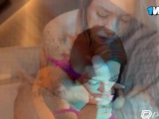 Brasileira gostosa fazendo boquete e ganhando gozada na boca de tatuado dotado 6/16