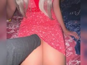 La del PUEBLO Viene de Visita!! Y se lleva una Buena Bienvenida!! Mexicana Latina BIG COCK 4/16