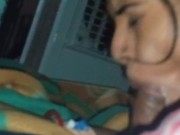 Indian bhabhi sucking big cock , cumshot in mouth 11/16