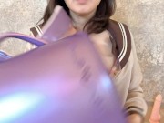 【無修正】ランドセルで角オナ、チクニー♡セーラー服の着オナ 16/16