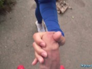 Public Agent Big boobs Czech jogger deepthroat and fuck big cock stranger 3/16