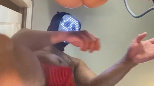 Masked Man Humping Sex Doll Until Shooting A Moaning Cumshot