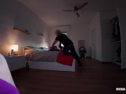 He didn't even undress me, launched on the bed and ass fucked hard 2/16
