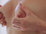 WOWGIRLS Gorgeous brunette girl Shania Vegax rubbing her pussy in this video 7/16