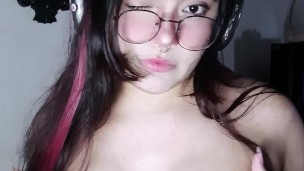 Playing with my boobies