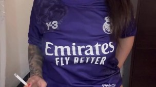 Footballer Girl⚽️ Smoking And MASTURBATING So Hard🔥