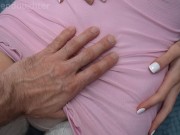 stepdaughter's pussy rubbing turns into sex and creampie