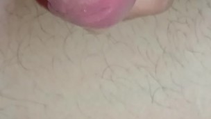 Hands free dripping cum on floor