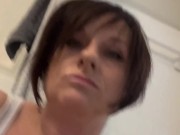 MILF likes making Videos of her Playing with her 12” Toy I made Dand reaching another intense Orgasm