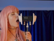 ASMR Blonde Wet 💦 Ear Licking 3Dio | Elsa ASMR 12/16