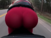 Big Booty Biker Rides Motorcycle With Light Up Butt Plug Compilation 5/16