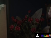 Wild Threesome Between Two Hot Vampires And Her Maid 4/16