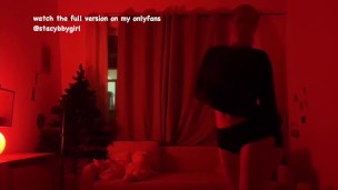 Sexy Girl Striptease Taking off Clothes 18 year old babe